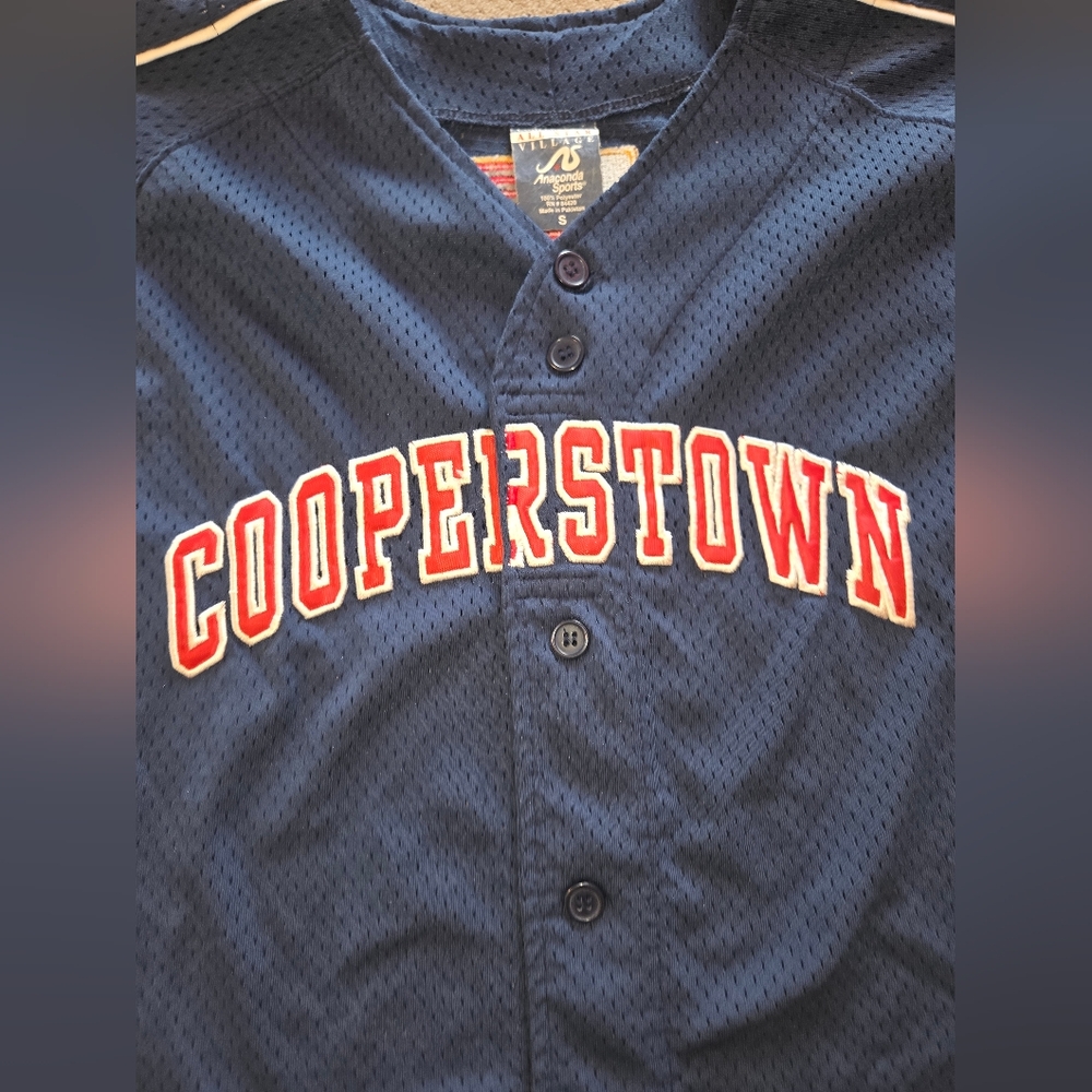 Cooperstown All Star village Blue Jersey #11 Adult Small Preowned jersey - Picture 4 of 13